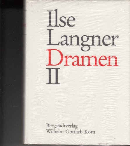Dramen II (9783870571207) by Eberhard-gunter-schulz-ilse-langner
