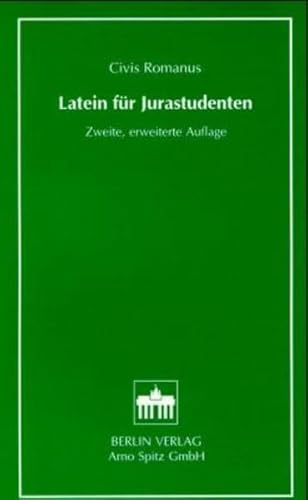 Beispielbild fr Latein fr Jurastudenten. Civis Romanus zum Verkauf von medimops