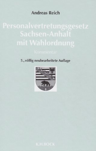 9783870669928: Personalvertretungsgesetz Sachsen-Anhalt. Kommenta