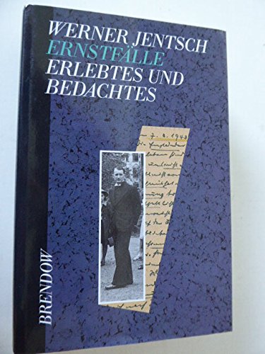 Beispielbild fr Ernstflle. Erlebtes und Bedachtes. zum Verkauf von Worpsweder Antiquariat