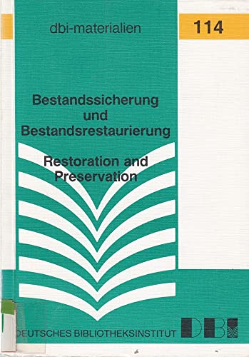 Beispielbild fr Bestandssicherung und Bestandsrestaurierung / Restoration and Preservation zum Verkauf von Bernhard Kiewel Rare Books
