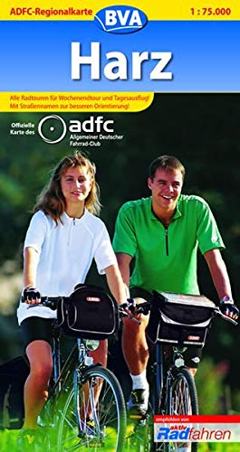 ADFC Regionalkarten, Harz: Alle Radtouren für Wochenendtour und Tagesausflug. Mit Straßennamen zur b