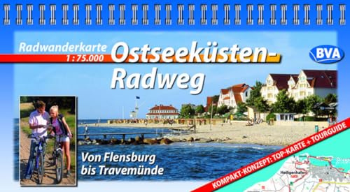 9783870734213: Ostseeksten-Radweg 1 : 75 000. Radwanderkarte: Von Flensburg bis Travemnde