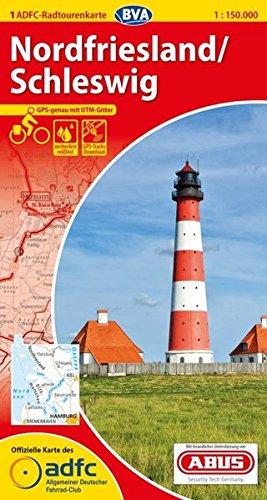 Beispielbild fr ADFC-Radtourenkarte 1 Nordfriesland /Schleswig 1:150.000, rei- und wetterfest, GPS-Tracks Download und Online-Begleitheft (ADFC-Radtourenkarte 1:150000) zum Verkauf von medimops