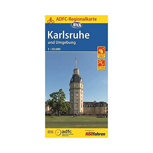 Beispielbild fr ADFC-Regionalkarte Karlsruhe und Umgebung mit Tagestouren-Vorschlge 1:50.000, rei- und wetterfest, GPS-Tracks Download (ADFC-Regionalkarte 1:50000) zum Verkauf von medimops