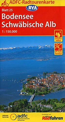 Beispielbild fr ADFC-Radtourenkarte 25 Bodensee Schwbische Alb 1:150.000, rei- und wetterfest, GPS-Tracks Download (ADFC-Radtourenkarte 1:150000) zum Verkauf von medimops