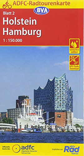 Beispielbild fr ADFC-Radtourenkarte 2 Holstein Hamburg 1:150.000, rei- und wetterfest, GPS-Tracks Download (ADFC-Radtourenkarte 1:150000, Band 2) zum Verkauf von medimops