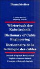 Beispielbild fr Wrterbuch der Kabeltechnik Dt.-engl.-franz. /Engl.-dt.-franz. /Franz.-dt.-engl zum Verkauf von Buchpark