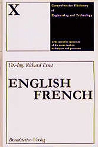 9783870971182: English-French (v. 10) (Worterbuch der Industriellen Technik)