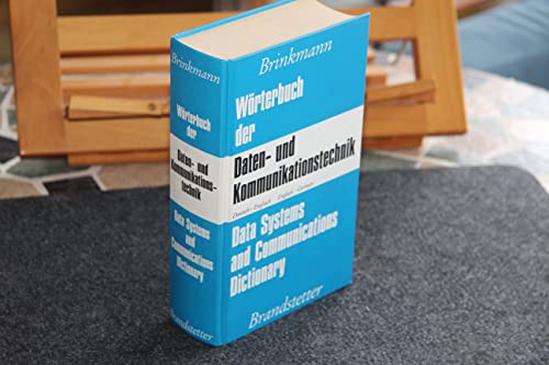 Beispielbild fr Data systems and communications dictionary: German-English, English-German zum Verkauf von SecondSale