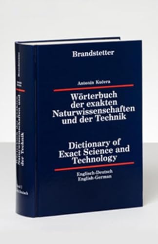 Imagen de archivo de W�rterbuch der exakten Naturwissenschaften und der Technik. Band 1. Englisch - Deutsch a la venta por Phatpocket Limited