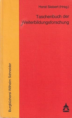 Stock image for Taschenbuch der Weiterbildungsforschung for sale by Bernhard Kiewel Rare Books