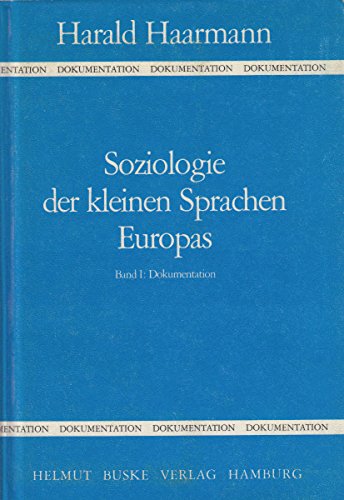 Stock image for Soziologie Der Kleinen Sprachen Europas: Band 1. for sale by Doss-Haus Books