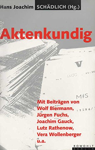 Beispielbild fr Aktenkundig (German Edition) zum Verkauf von Ammareal