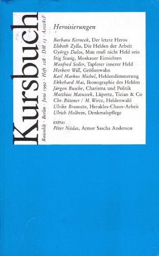 Beispielbild fr Heroisierungen. Kursbuch, Heft 108 zum Verkauf von Gabis Bcherlager