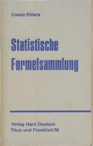 Beispielbild fr Statistische Formelsammlung. zum Verkauf von Antiquariat BcherParadies