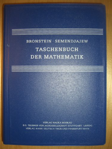 Beispielbild fr Taschenbuch Der Mathematik zum Verkauf von Munster & Company LLC, ABAA/ILAB