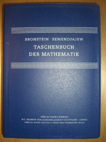 Stock image for Taschenbuch Der Mathematik Hauptbd for sale by HPB-Red