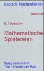 Stock image for Mathematische Spielereien for sale by myVend