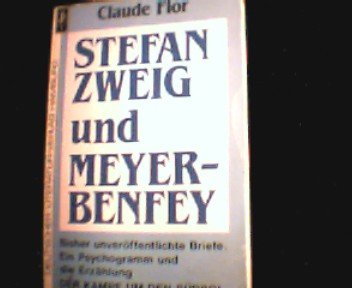 Beispielbild fr Stefan Zweig und Meyer-Benfey zum Verkauf von medimops