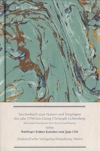 9783871620331: Taschenbuch zum Nutzen und Vergngen fr's Jahr 1794: Nebst Gttinger Taschen Calender fr das Jahr 1794