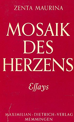 Beispielbild fr Mosaik des Herzens. Essays. zum Verkauf von Antiquariat & Verlag Jenior