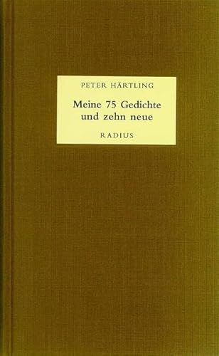 9783871733277: Hrtling, P: Meine 75 Gedichte und zehn neue