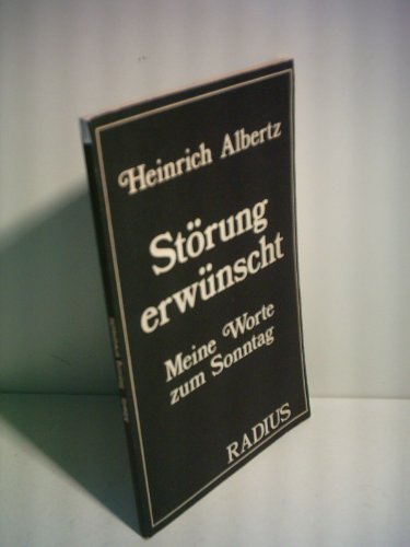 Beispielbild fr Strung erwnscht : Meine Worte zum Sonntag zum Verkauf von Paderbuch e.Kfm. Inh. Ralf R. Eichmann