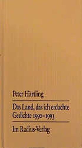 Stock image for Das Land, das ich erdachte: Gedichte 1990 - 1993 (German Edition) for sale by ThriftBooks-Atlanta