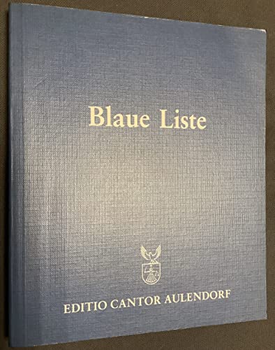 Stock image for Blaue Liste. Inhaltsstoffe kosmetischer Mittel for sale by medimops