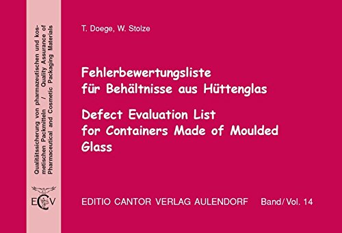 Stock image for Fehlerbewertungsliste fr Behltnisse aus Httenglas, m. CD-ROM for sale by Versandantiquariat BUCHvk