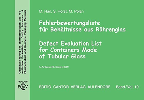 9783871933585: Fehlerbewertungsliste fr Behltnisse aus Rhrenglas / Defect Evaluation List for Containers Made of Tubular Glass