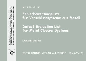 9783871933882: Polan, M: Fehlerbewertungsliste fr Verschlusssysteme