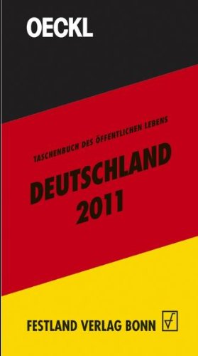 Beispielbild fr OECKL. Taschenbuch des ffentlichen Lebens Deutschland 2011: Buchausgabe zum Verkauf von medimops