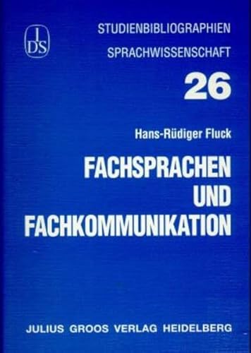 Stock image for Fachsprachen und Fachkommunikation for sale by medimops