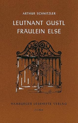 Leutnant Gustl / FrÃ¤ulein Else (9783872912107) by Arthur Schnitzler