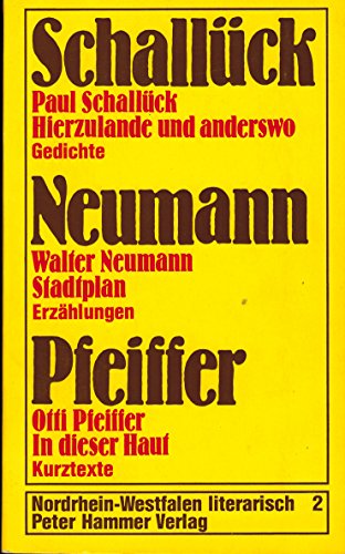 9783872940674: Hierzulande und anderswo. Gedichte / Stadtplan. Erzhlingen / In dieser Haut. Kurztexte.