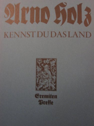 Kennst du das Land : e. lyr. Schriftwechsel mit Hans Schlegel. Hrsg. u. mit e. Nachw. vers. von K...