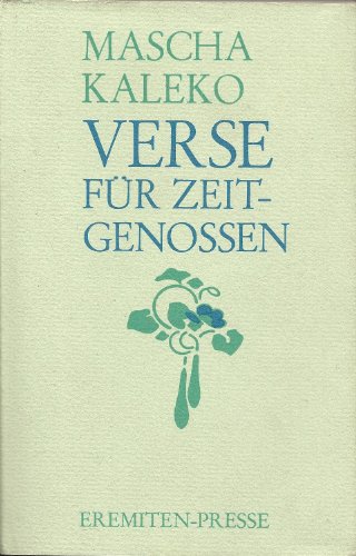 Verse für Zeitgenossen. Hrsg. u. mit e. Nachw. vers. von Gisela Zoch-Westphal / Broschur ; 81