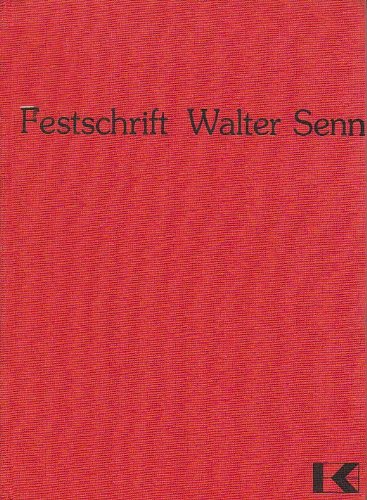 Beispielbild fr Festschrift Walter Senn zum 70. Geburtstag zum Verkauf von Antiquariat BuchX