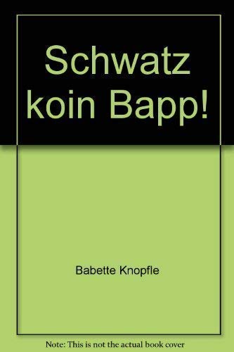 Stock image for Schwtz koin Bpp. Schwbischer Dolmetscher for sale by Der Bcher-Br