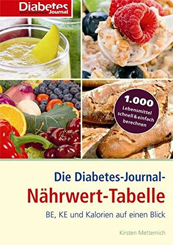 Beispielbild fr Die Diabetes-Journal-Nhrwert-Tabelle: BE, KE und Kalorien auf einen Blick zum Verkauf von medimops