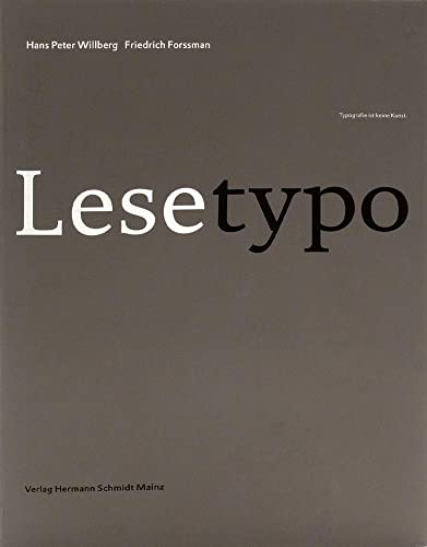 Stock image for Lesetypographie for sale by Antiquariat Buchtip Vera Eder-Haumer