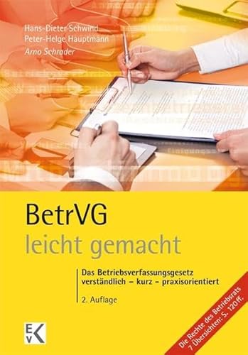 Imagen de archivo de BetrVG (Betriebsverfassungsgesetz) leicht gemacht: Das Betriebsverfassungsgesetz fr Juristen, Praktiker in den Betrieben und Studierende a la venta por medimops