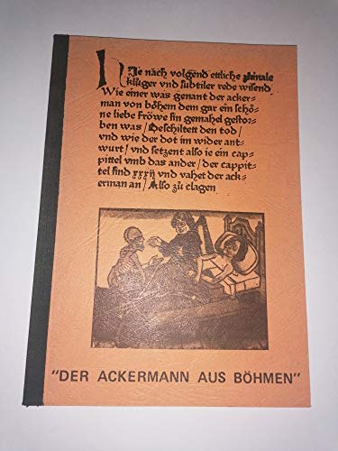 Der Ackermann aus BoÌˆhmen: In Abbildung des Drucks eâ‚ (Litterae ; Nr. 37) (German Edition) (9783874522823) by Johannes