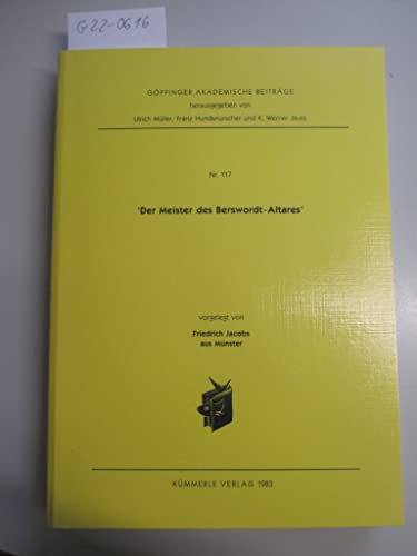 Beispielbild fr Der Meister des Berswordt-Altares. zum Verkauf von Antiquariat Eule