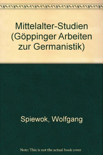 Beispielbild fr Mittelalter-Studien zum Verkauf von Bernhard Kiewel Rare Books