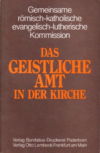 9783874761727: Das geistliche Amt in der Kirche (Livre en allemand)