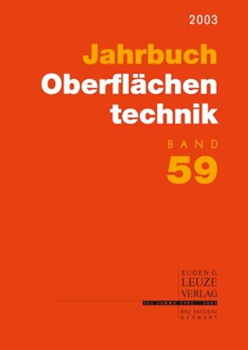 9783874801850: Jahrbuch Oberflchentechnik: 2003 - Zielonka, Andreas