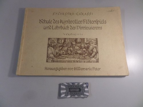 9783874841146: La Fontegara: Schule des kunstvollen Fltenspiels und Lehrbuch des Diminuierens (Venedig 1535)